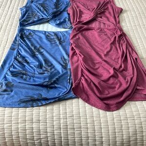 Elegant Burgundy Sleeveless Dress